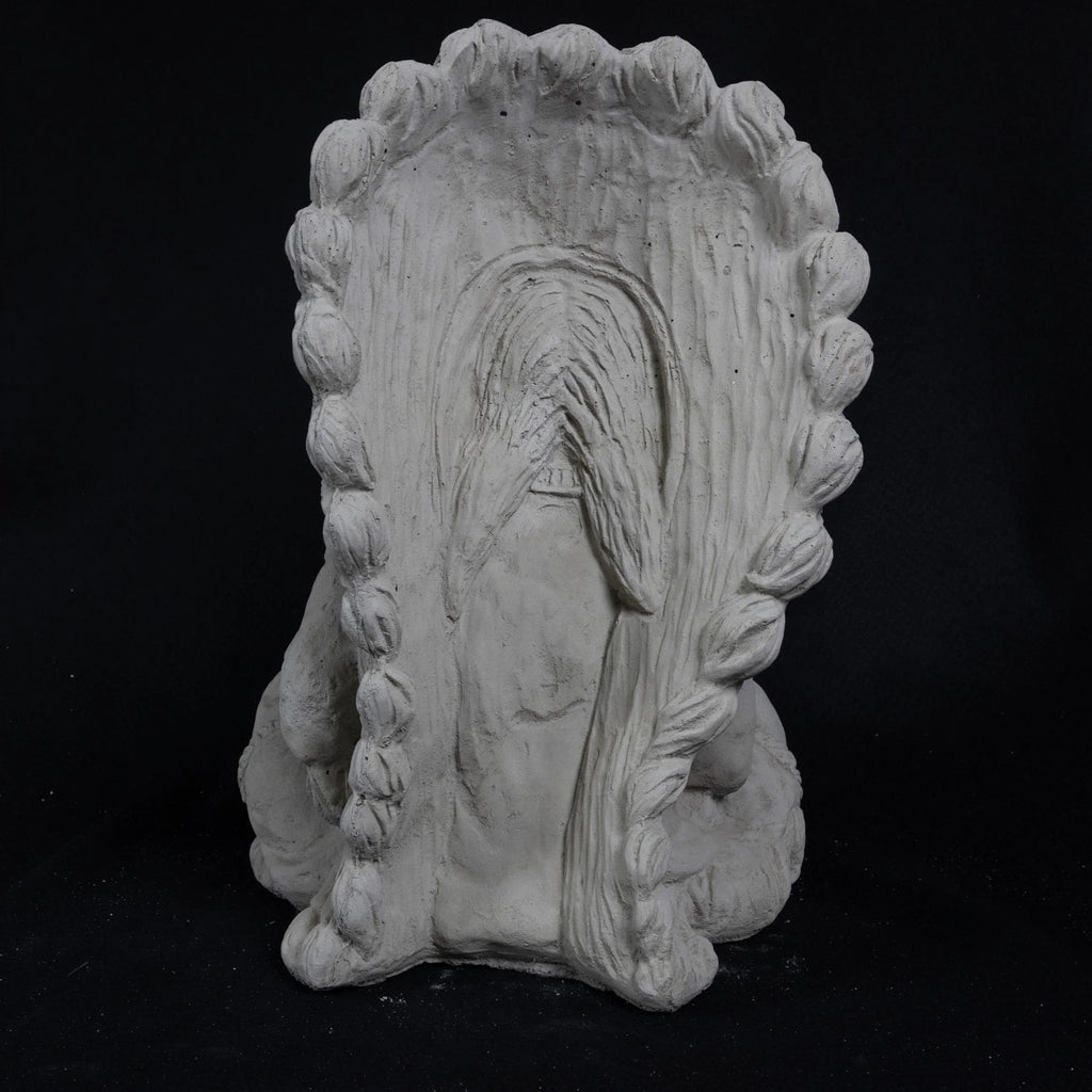 Indian Chief Concrete Statue Back