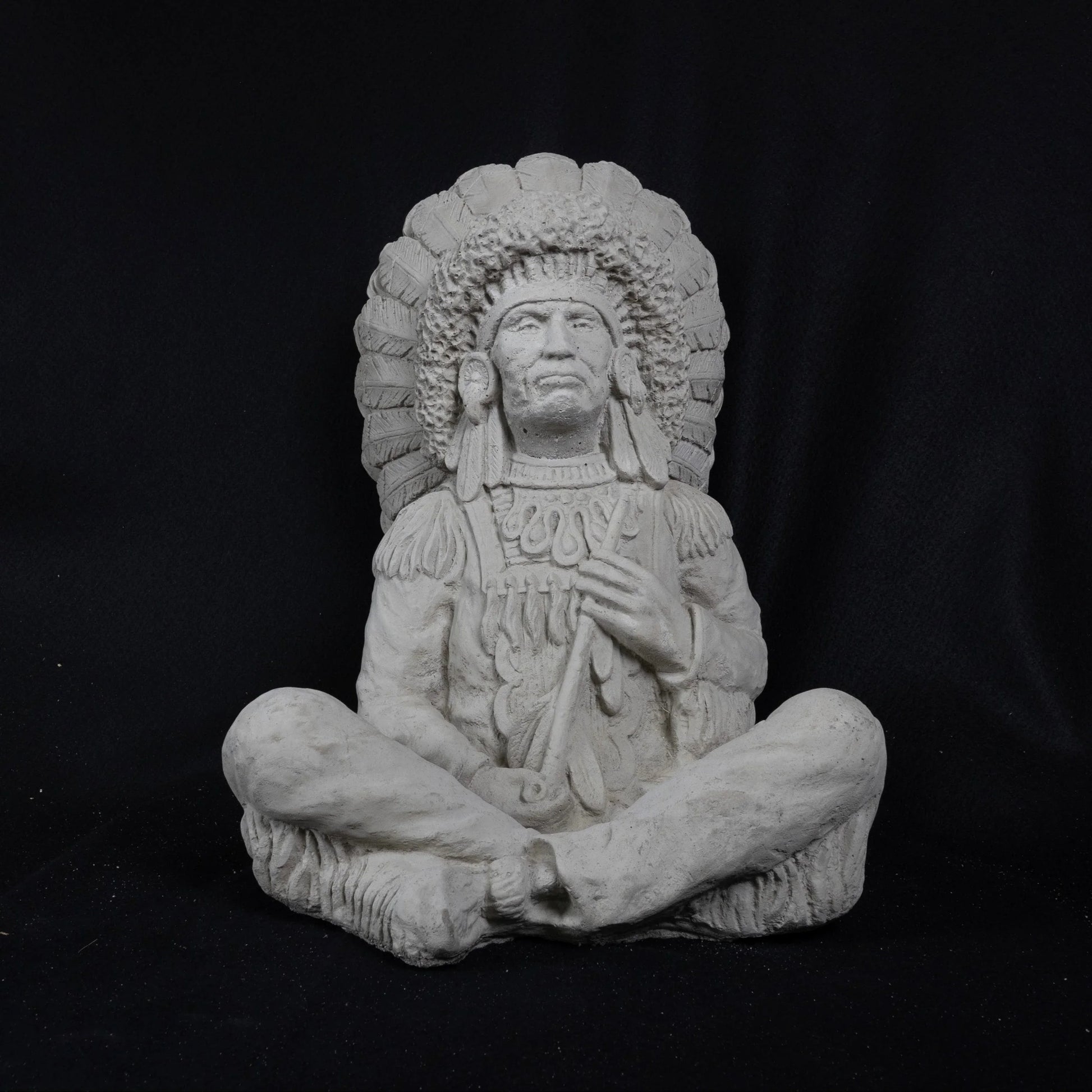 Indian Chief Concrete Statue